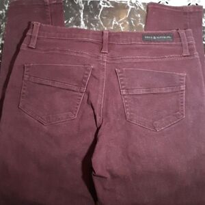 Rock & Republic 10 Kashmiere denim leggings purple